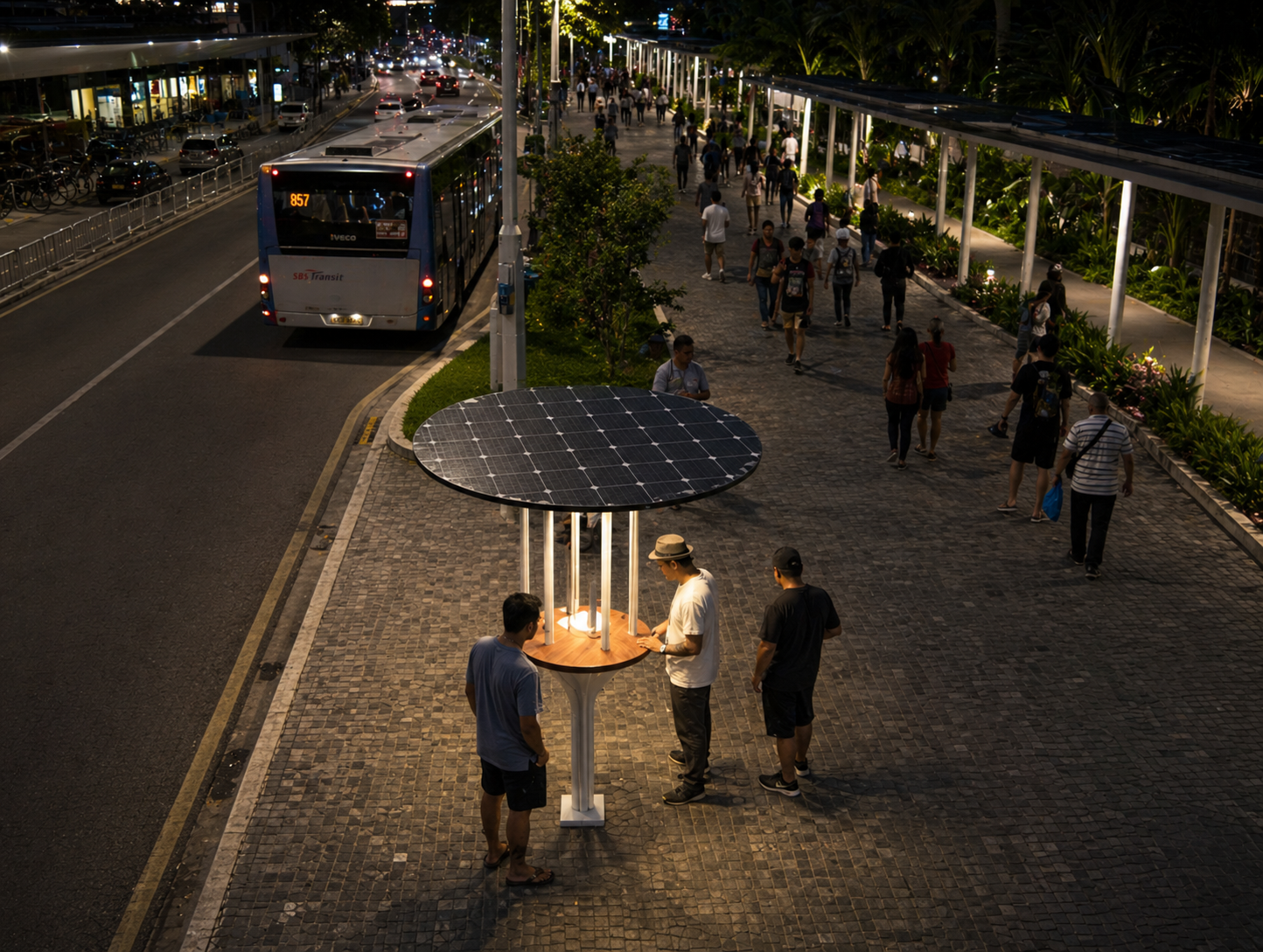 GUARDIAN dans une station de mobilité la nuit